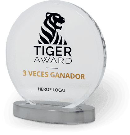 3 veces ganador del Tiger Award héroe local